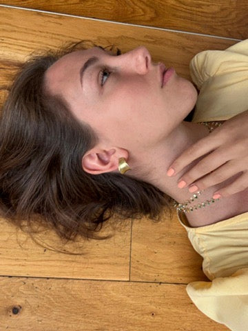 stop playing it cool hoop earrings gold