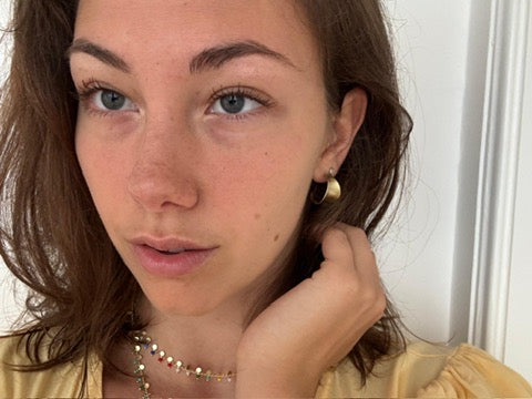 stop playing it cool hoop earrings gold