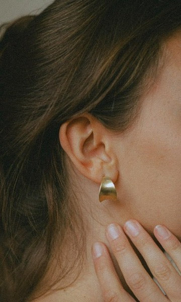 stop playing it cool hoop earrings gold