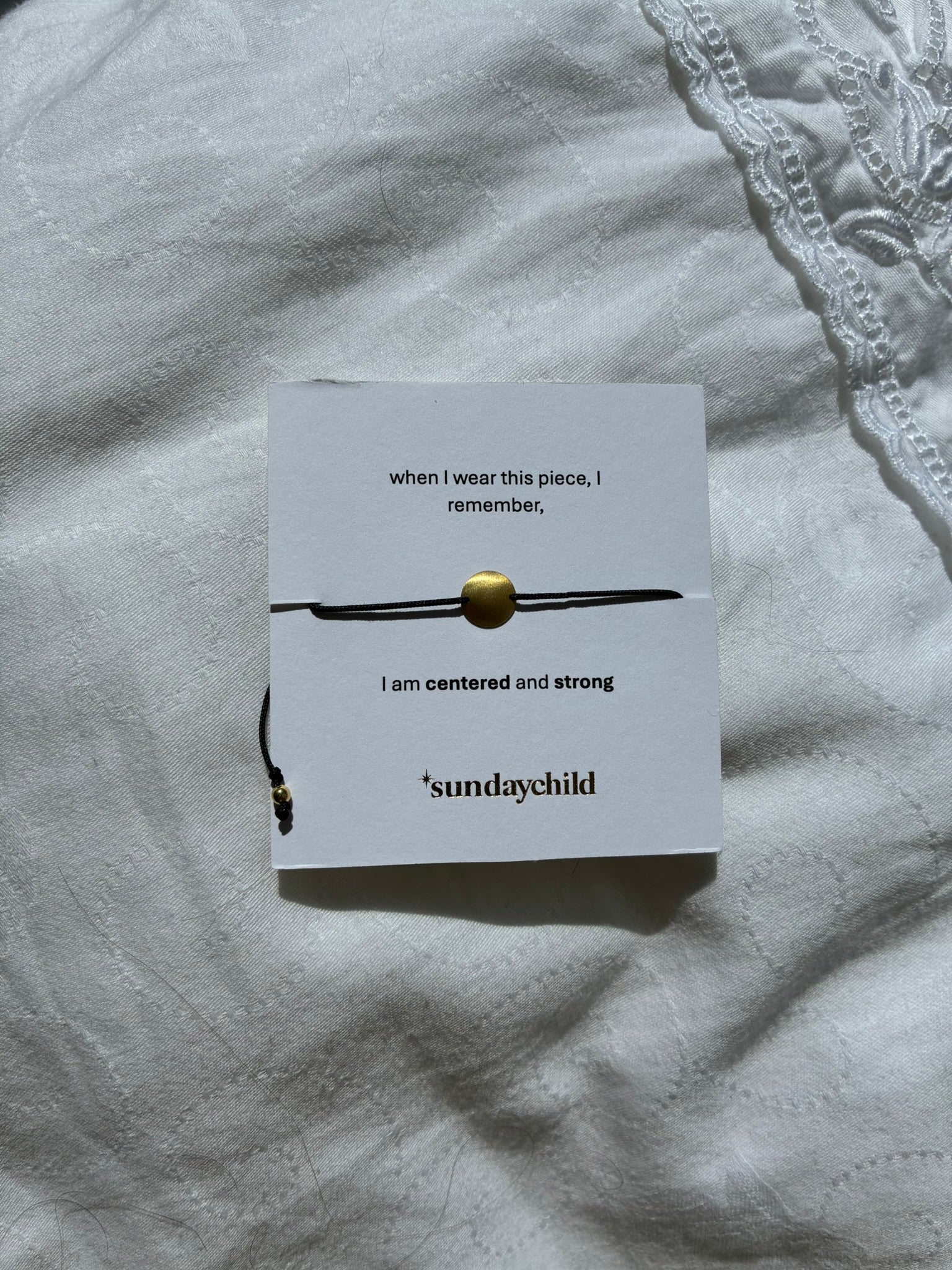centered 2 bracelet gold