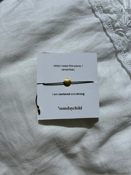 centered 2 bracelet gold