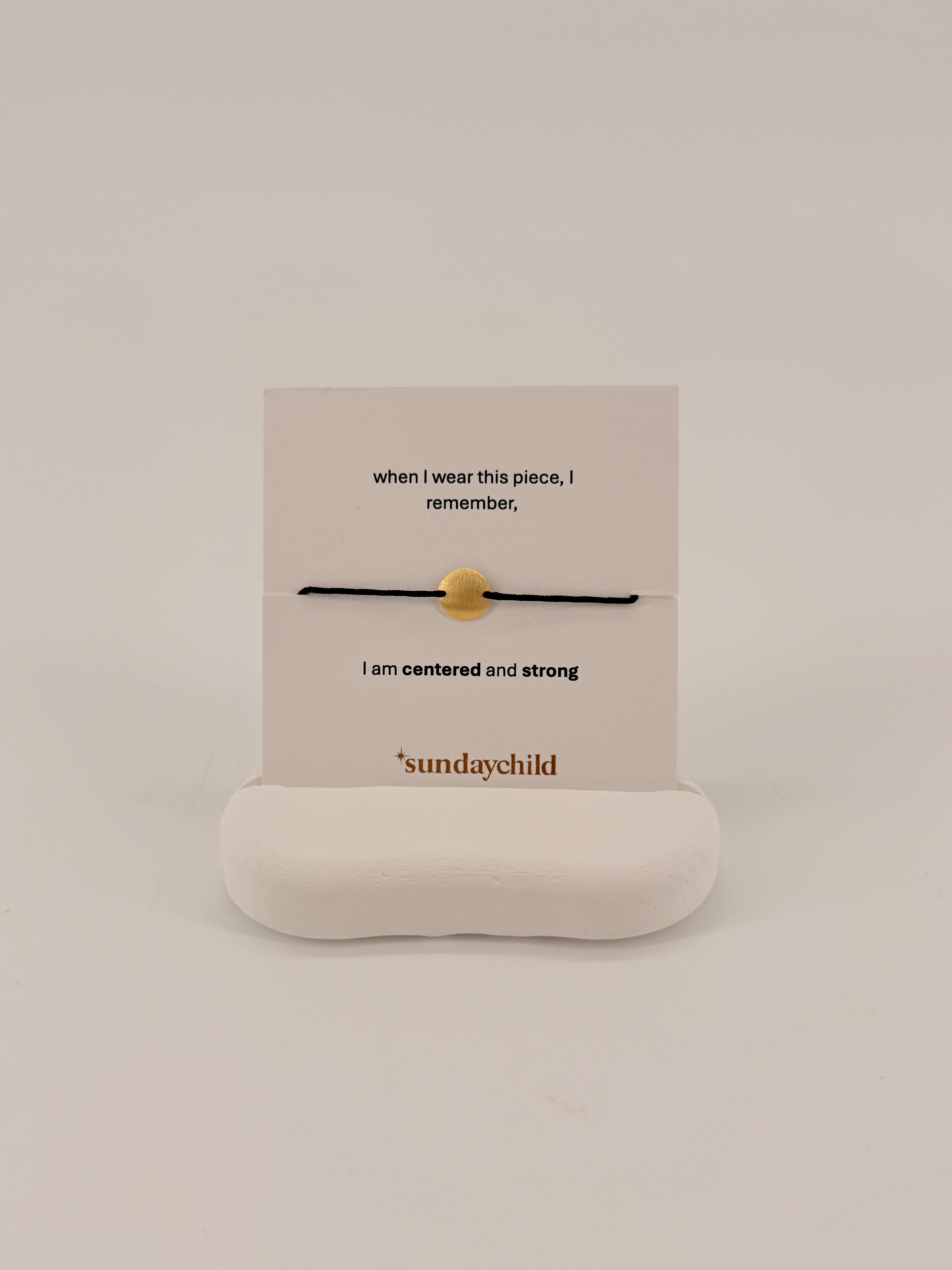 centered 2 bracelet gold