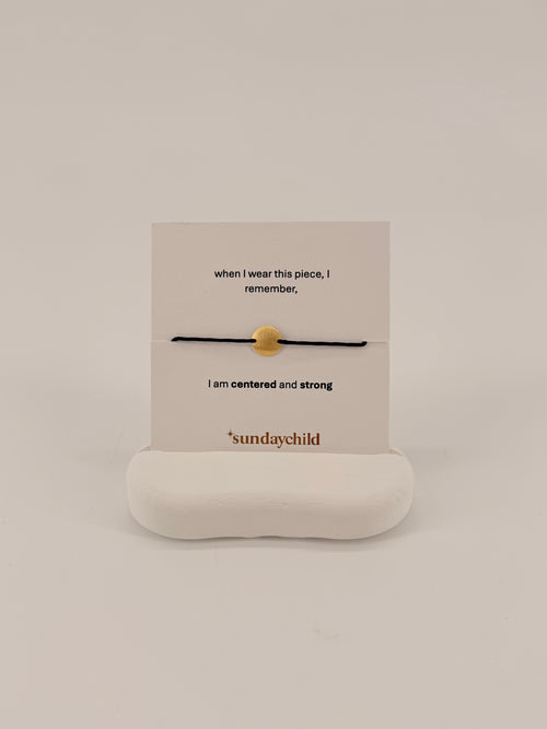 centered 2 bracelet gold