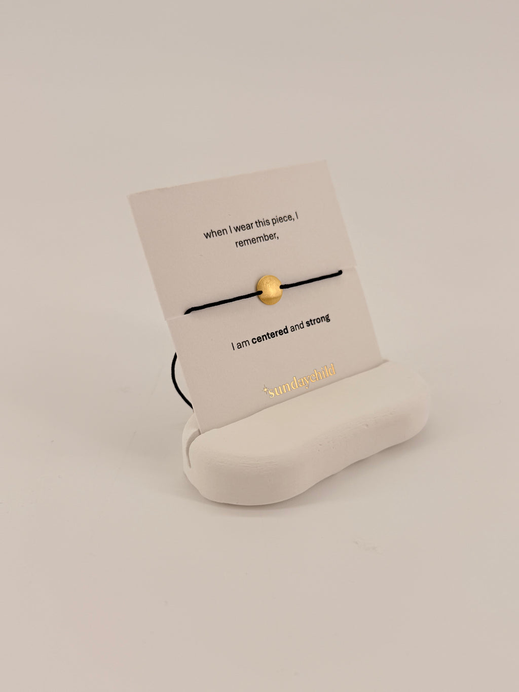 centered 2 bracelet gold