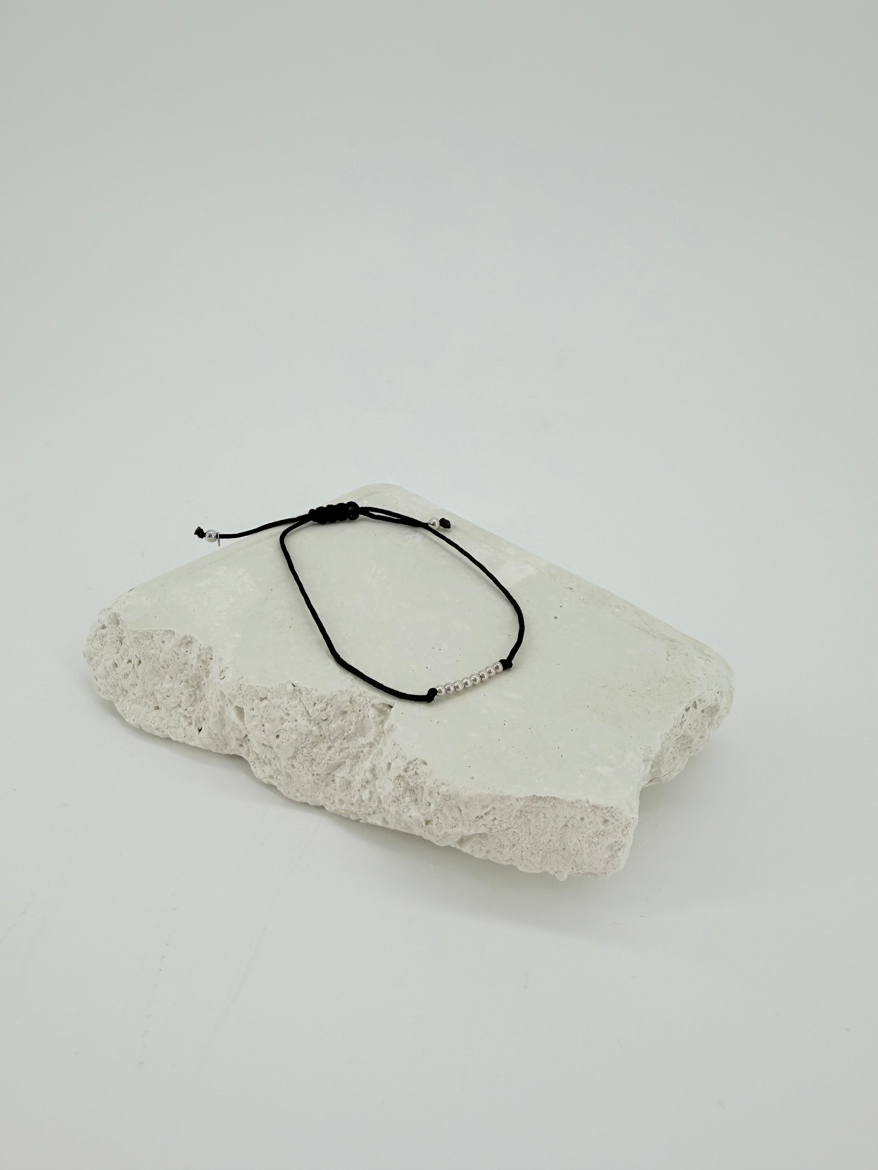 centered bracelet silver