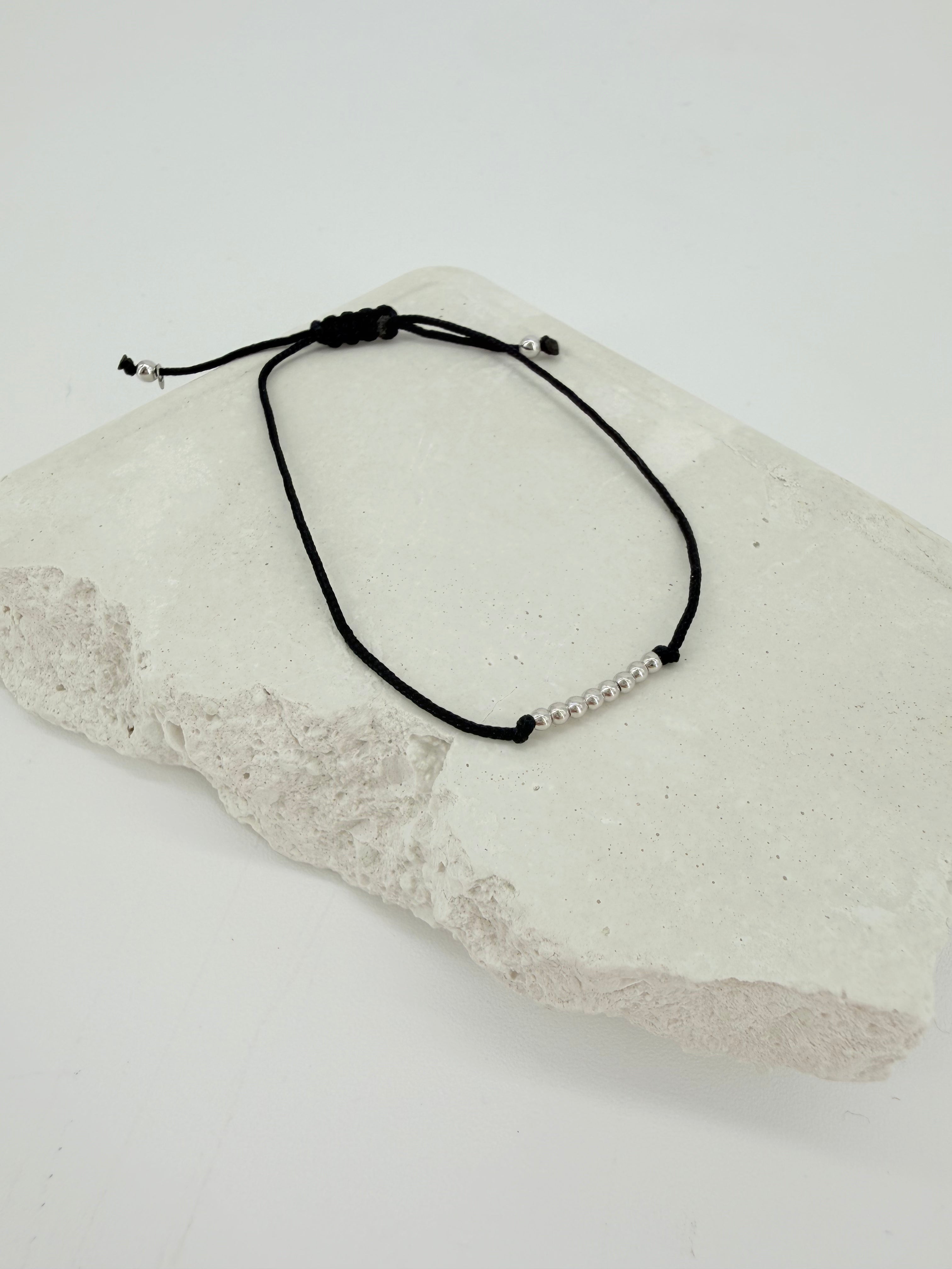 centered bracelet silver