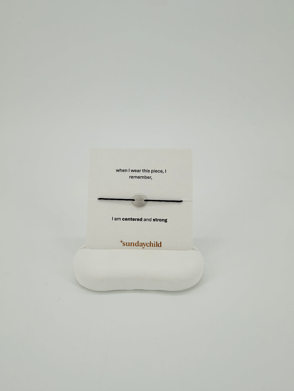 centered 2 bracelet silver