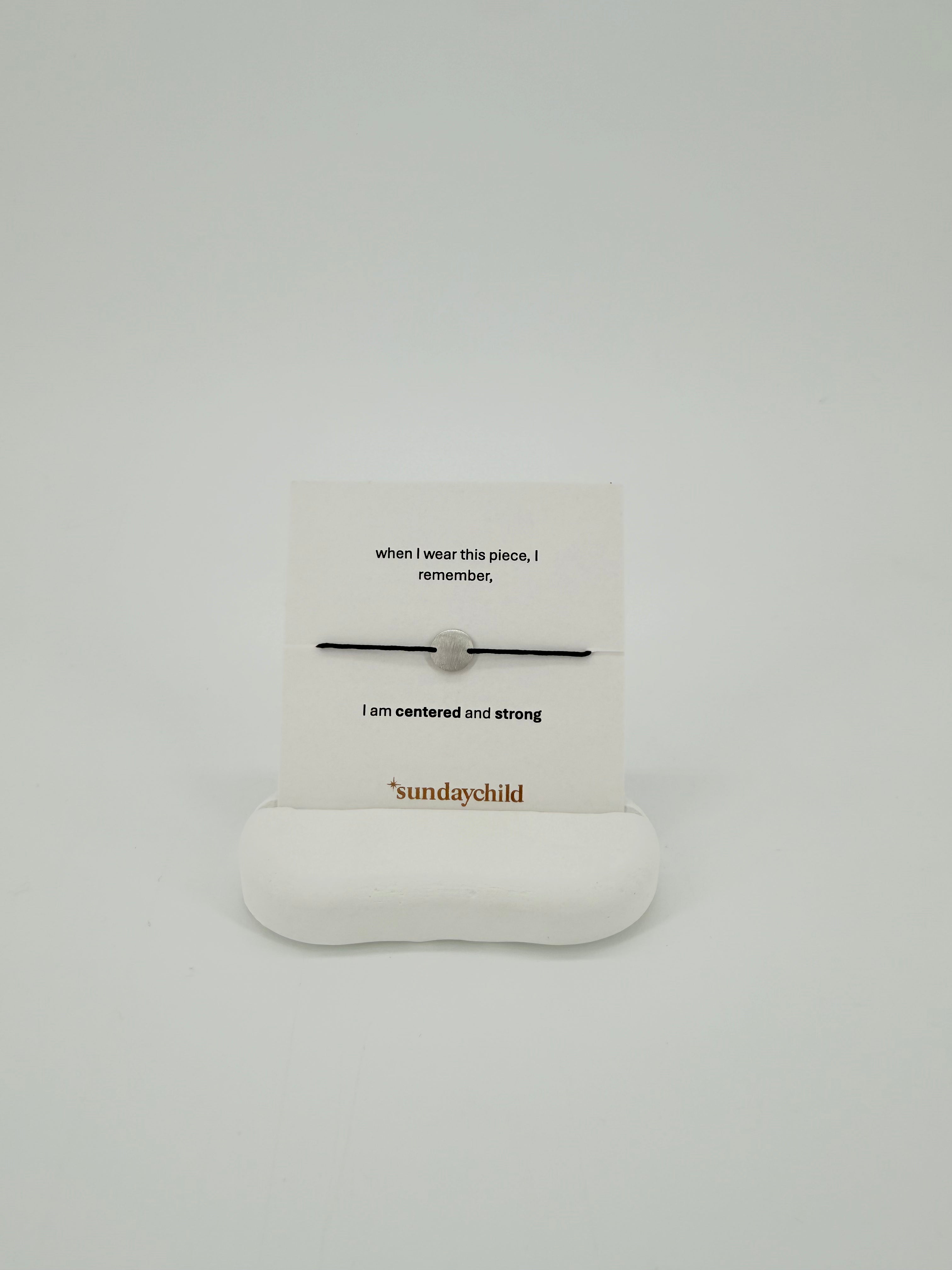centered 2 bracelet silver
