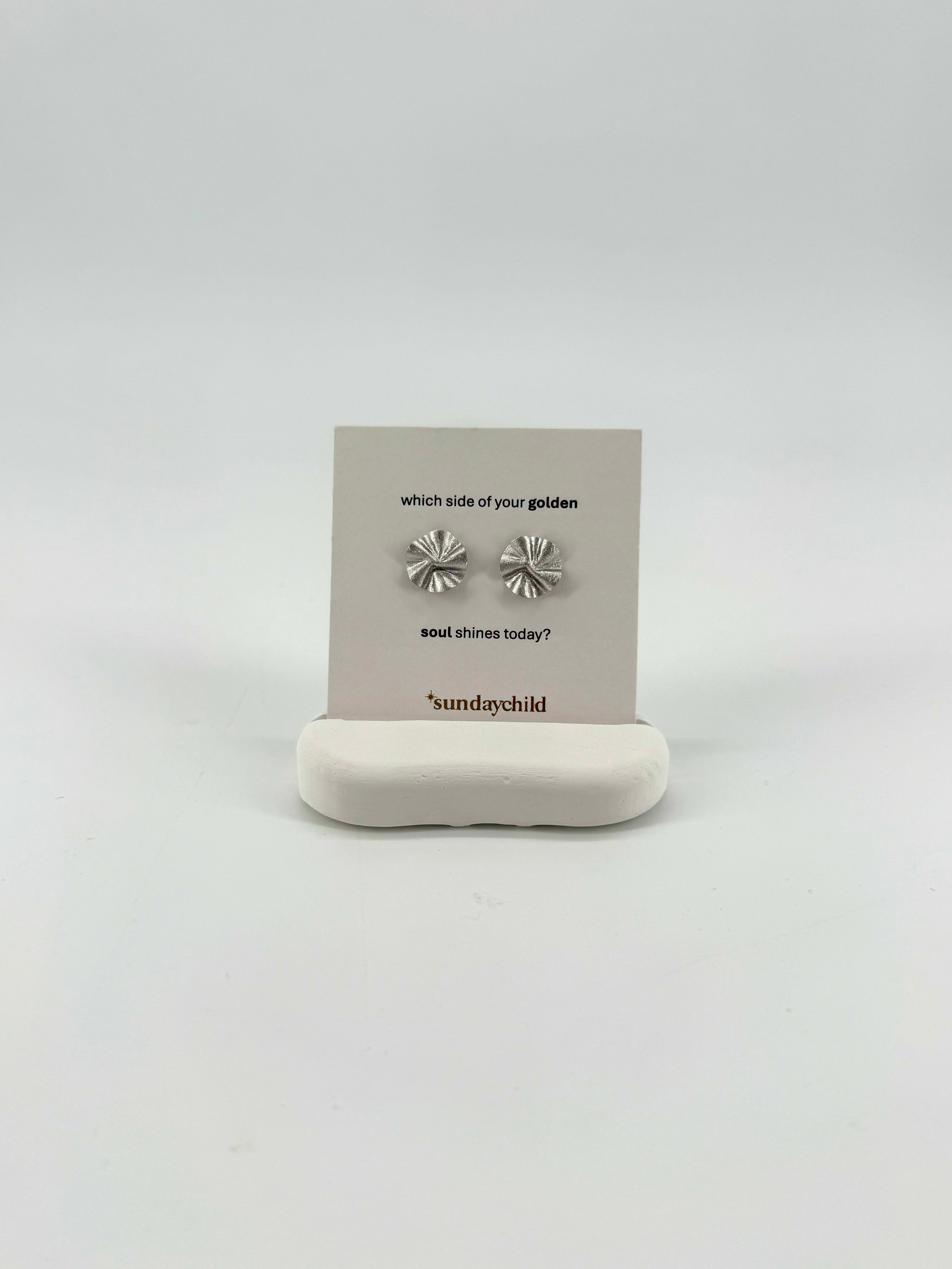 golden soul earrings silver