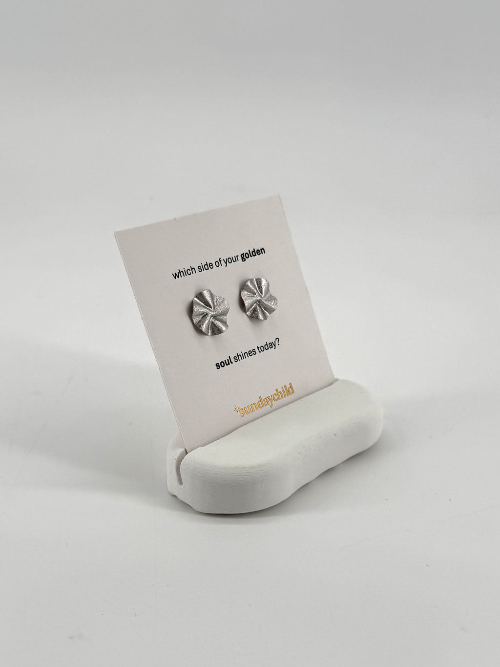 golden soul earrings silver