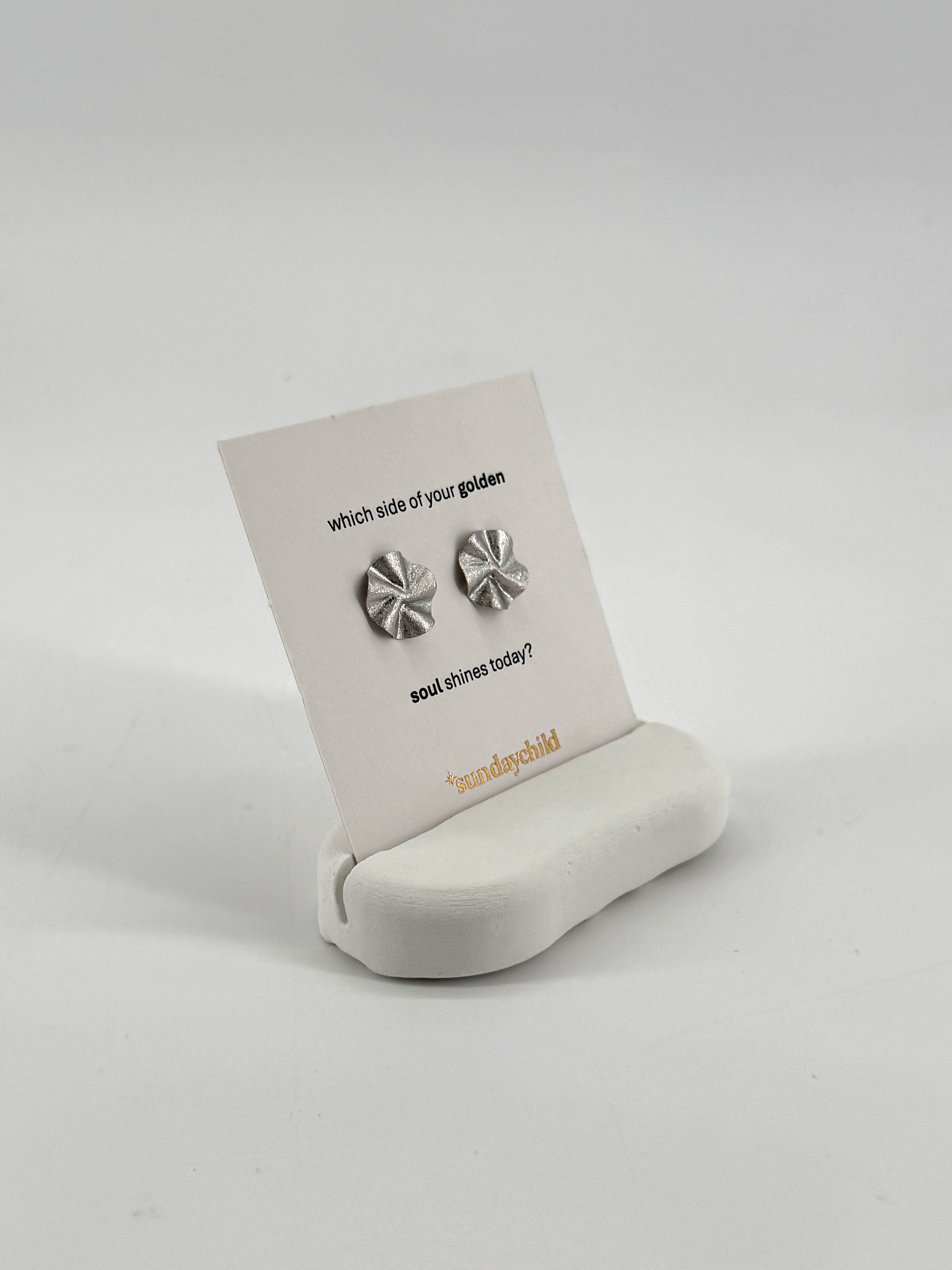 golden soul earrings silver