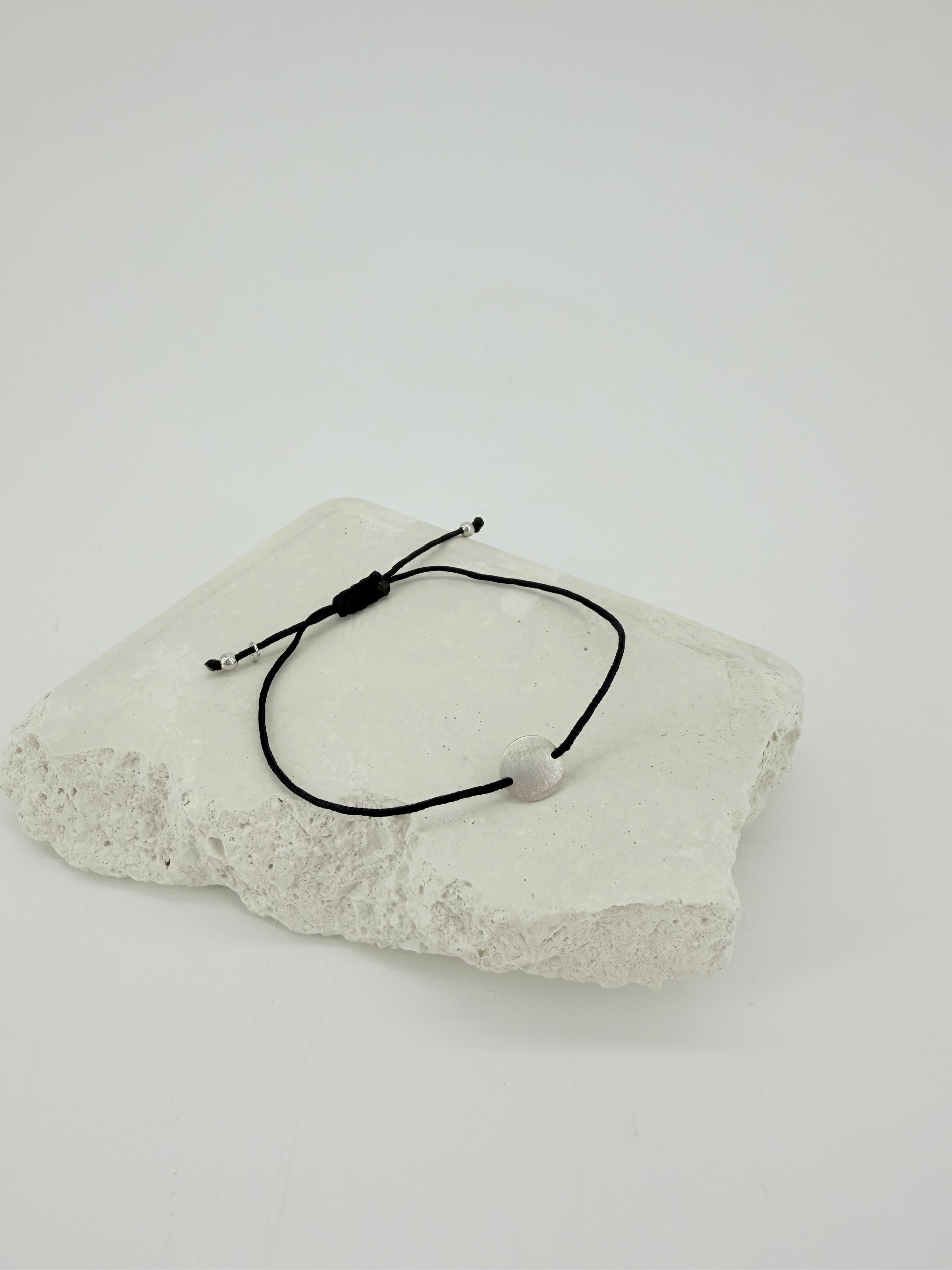 centered 2 bracelet silver