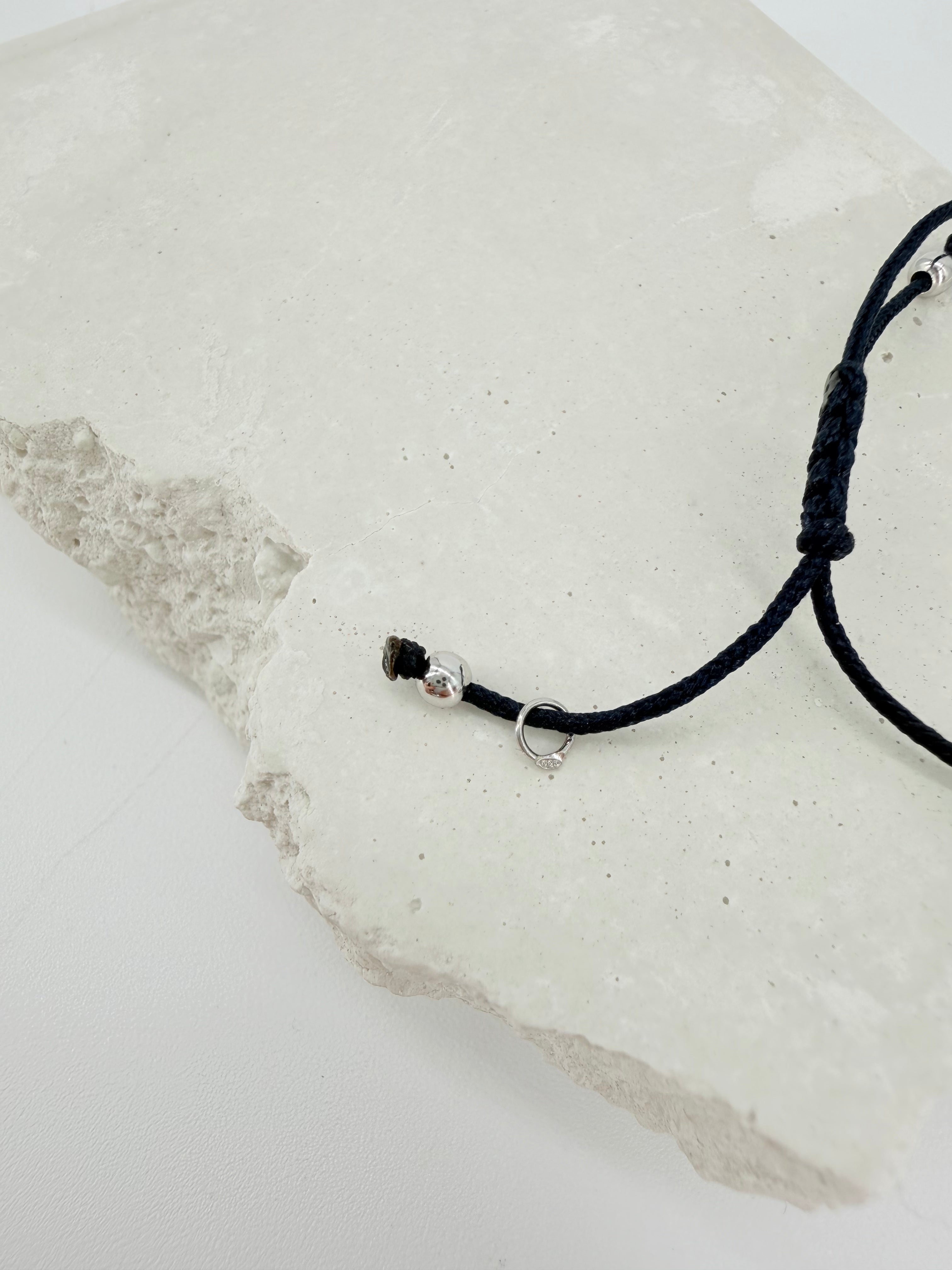 centered 2 bracelet silver