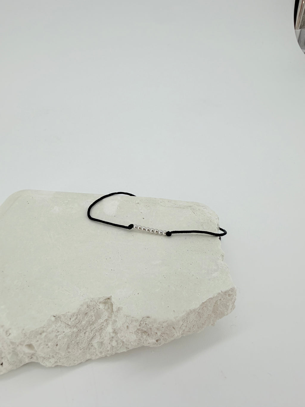 centered bracelet silver