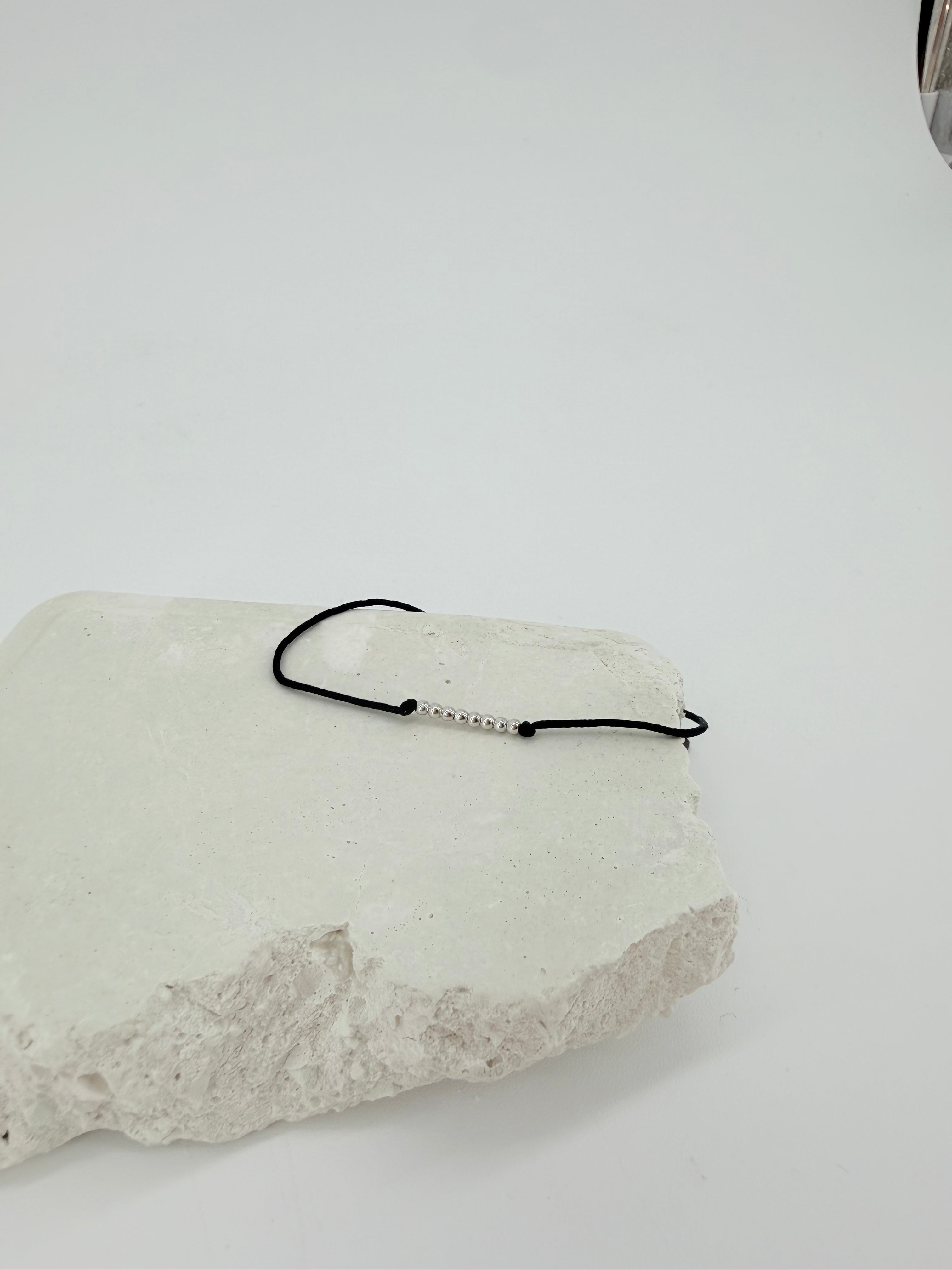 centered bracelet silver